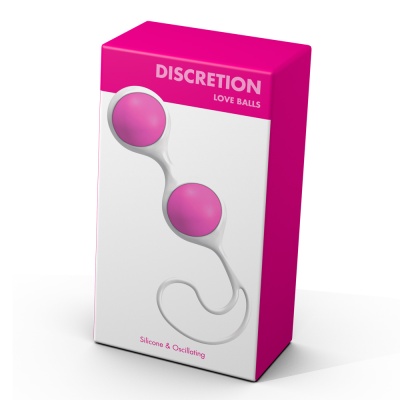 DISCRETION LOVE BALLS PINK WHITE MINX
