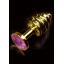 JEWELLERY RIBBED GOLD PURPLE