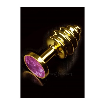 JEWELLERY RIBBED GOLD PURPLE