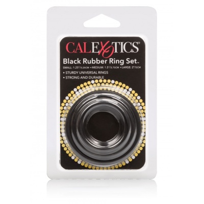 RUBBER RING BLACK SET 3 PCS