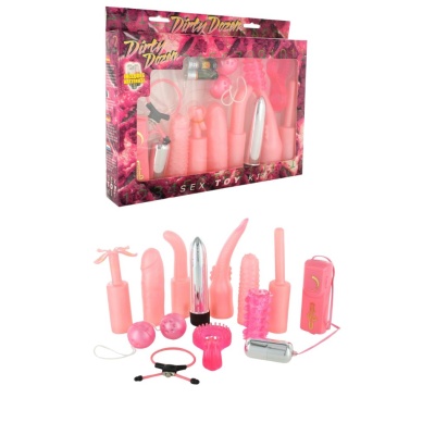 DIRTY DOZEN SEX TOY KIT PINK