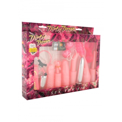 DIRTY DOZEN SEX TOY KIT PINK