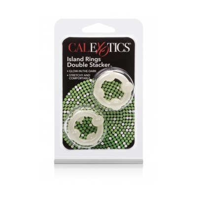 ISLAND RINGS DOUBLE STACKER GLOW white ISLAND RINGS DOUBLE STACKER GLOW white