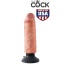 VIBRATING COCK 6 INCH SKIN