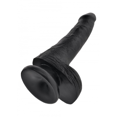COCK 6 INCH W/ BALLS BLACK