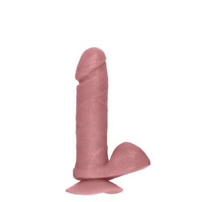 DONG WITH BALLS - FLESH - 15 CM. (6 INCH)