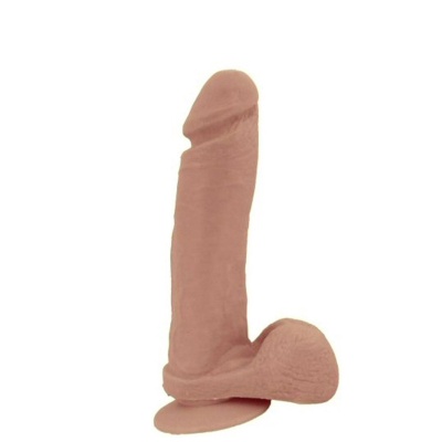 DONG WITH BALLS - FLESH - 20 CM. (8 INCH)