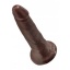 KING COCK 5 INCH BROWN