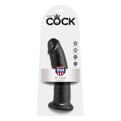KING COCK 9 INCH BLACK