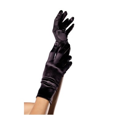 WRIST LENGTH SATIN GLOVES