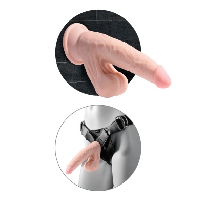 3D COCK SWINGING BALLS 8 INCH