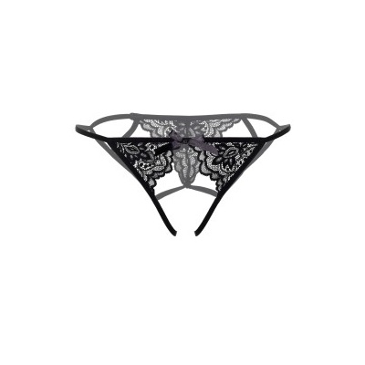 INEZ CROTCHLESS BIKINI S/M BLACK