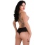 ELLA CROTCHLESS CHEEKY PANTY BLACK S/M
