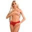 ELLA CROTCHLESS CHEEKY PANTY RED S/M