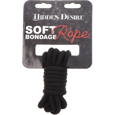 BONDAGE ROPE 3M BLACK