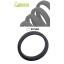 BRUTUS FLAT SLICK SILICONE COCK RING 50MM