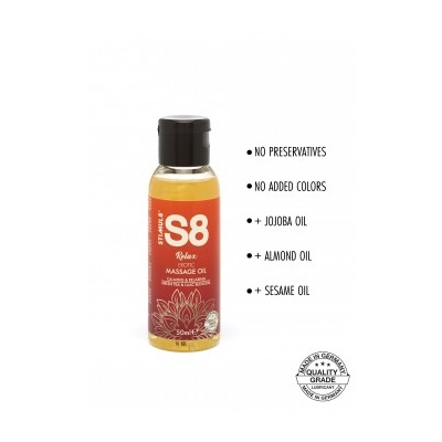 S8 EROTIC MASSAGE OIL BOX 3x 50ML