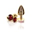 TABOOM LUXURY GOLD PLUG RED JEWEL S