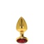TABOOM LUXURY GOLD PLUG RED JEWEL L