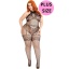 BODYSTOCKING WITH FAUX LINGERIE DETAIL PLUS SIZE