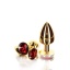 TABOOM LUXURY GOLD PLUG RED JEWEL M