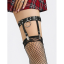 SUBBLIME - LEATHER THIGH GARTER O/S BLACK