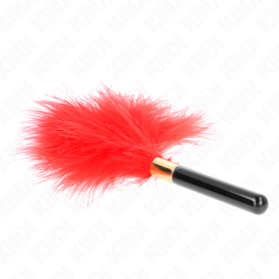 KINK TICKLE FEATHER - RED&GOLD