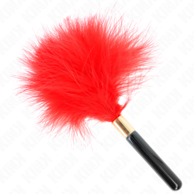 KINK TICKLE FEATHER - RED&GOLD