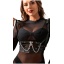 SUBBLIME - CORSET HARNESS WITH CHAIN O/S