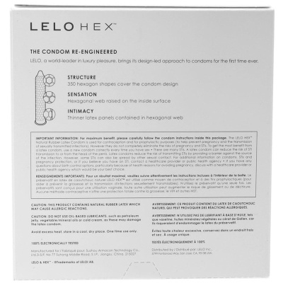 LELO - HEX CONDOM BOX 36 UNITS LELO - HEX CONDOM BOX 36 UNITS