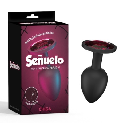 SENUELO RED CRYSTAL ANAL PLUG MEDIUM SENUELO RED CRYSTAL ANAL PLUG MEDIUM