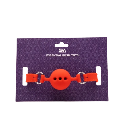 SILICONE BALL GAG M DIA 4.5CM RED