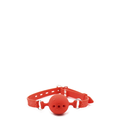 SILICONE BALL GAG M DIA 4.5CM RED