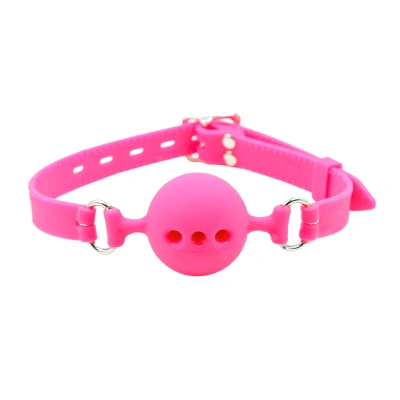 SILICONE BALL GAG PINK