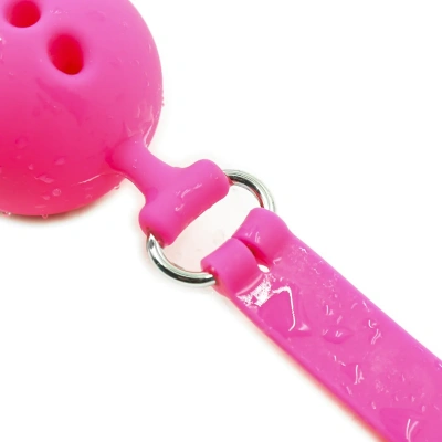 SILICONE BALL GAG PINK