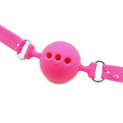 SILICONE BALL GAG PINK