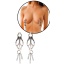 KINK - JAPANESE CLOVER NIPPLE CLAMPS WITH LITTLE CHAINS SILVER