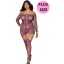 GARTER DRESS DIAMOND AUBERGINE PLUS SIZE 