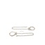 LONG CHAIN TIN HANDCUFFS SILVER