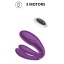 COUPLES VIBRATOR 3 MOTORS REMOTE CONTROL PURPLE