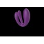 COUPLES VIBRATOR 3 MOTORS REMOTE CONTROL PURPLE