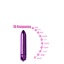 METALLIC PURPLE VIBRATING BULLET 10 VIBRATIONS