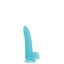 SMOOTH GLOWING DONG 5" BLUE