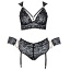 COTELLI BRA SET BONDAGE PLUS SIZE (4XL)