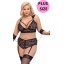 COTELLI BRA SET BONDAGE PLUS SIZE (4XL)