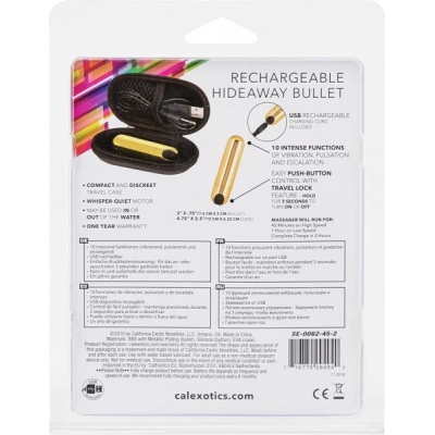 RECHARGEABLE HIDEAWAY BULLET GOLD