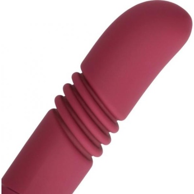 DOUBLE-SIDED THRUSTING VIBRATOR - MERLOT GRAPE