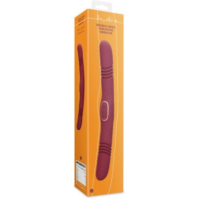 DOUBLE-SIDED THRUSTING VIBRATOR - MERLOT GRAPE