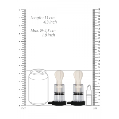 E-STIM BI-POLAR NIPPLE SUCKERS