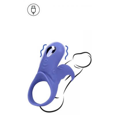 LOVELINE VIBRATING COCKRING WITH CLIT STIMULATION